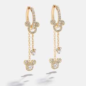 Disney Mickey Mouse?Drop Earrings - Gold/Pav??