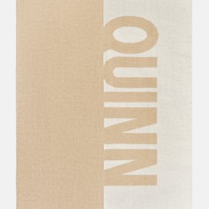 Down The Line Custom Blanket - Beige/White