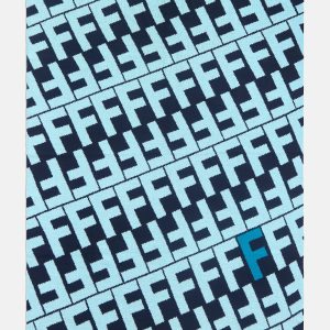 On A Loop Custom Blanket - Blue/Light Blue