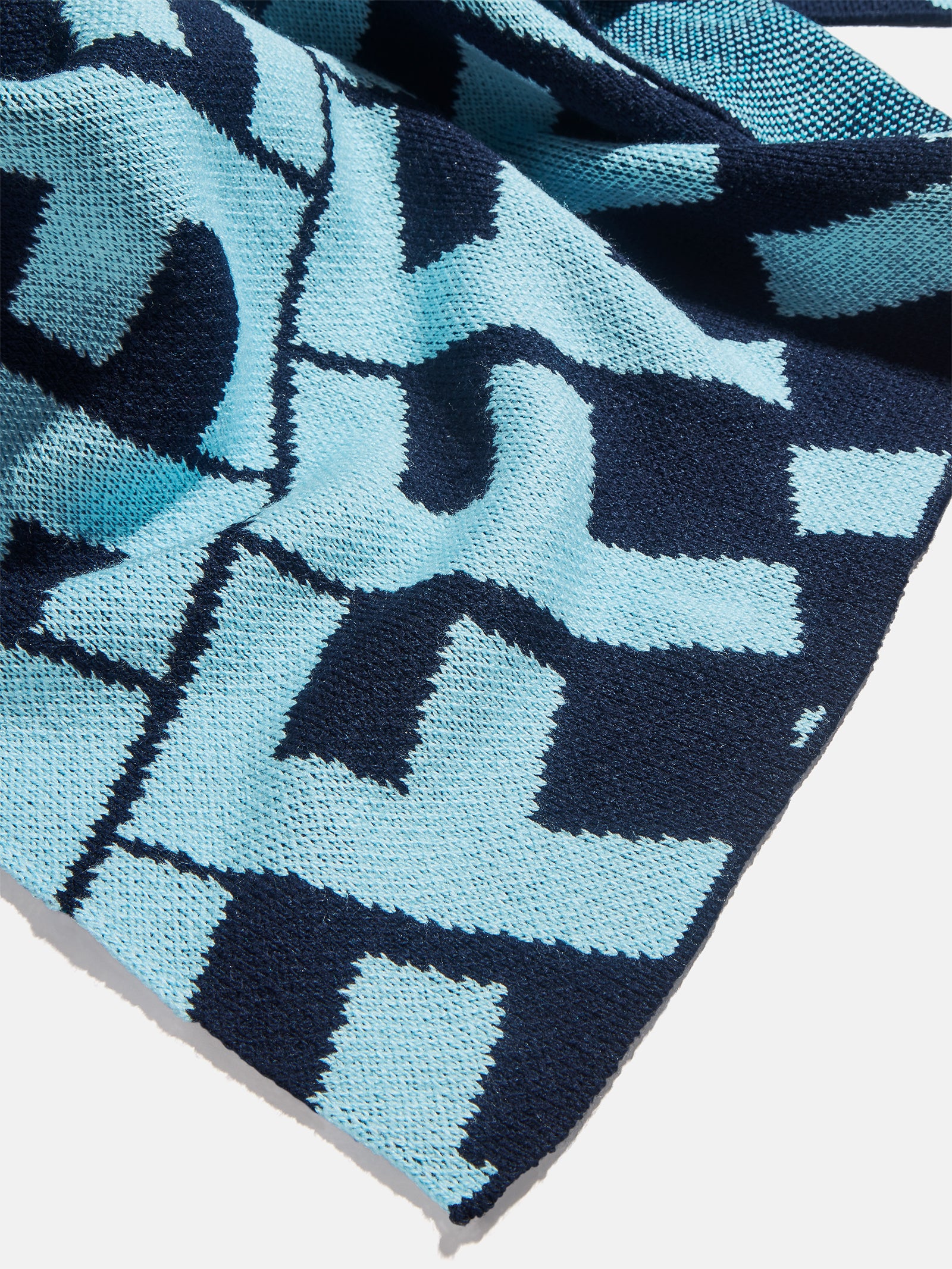 On A Loop Custom Blanket - Blue/Light Blue - Image 4