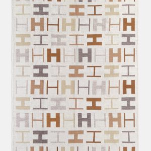 Upside Down & All Around Custom Blanket - White/Tan