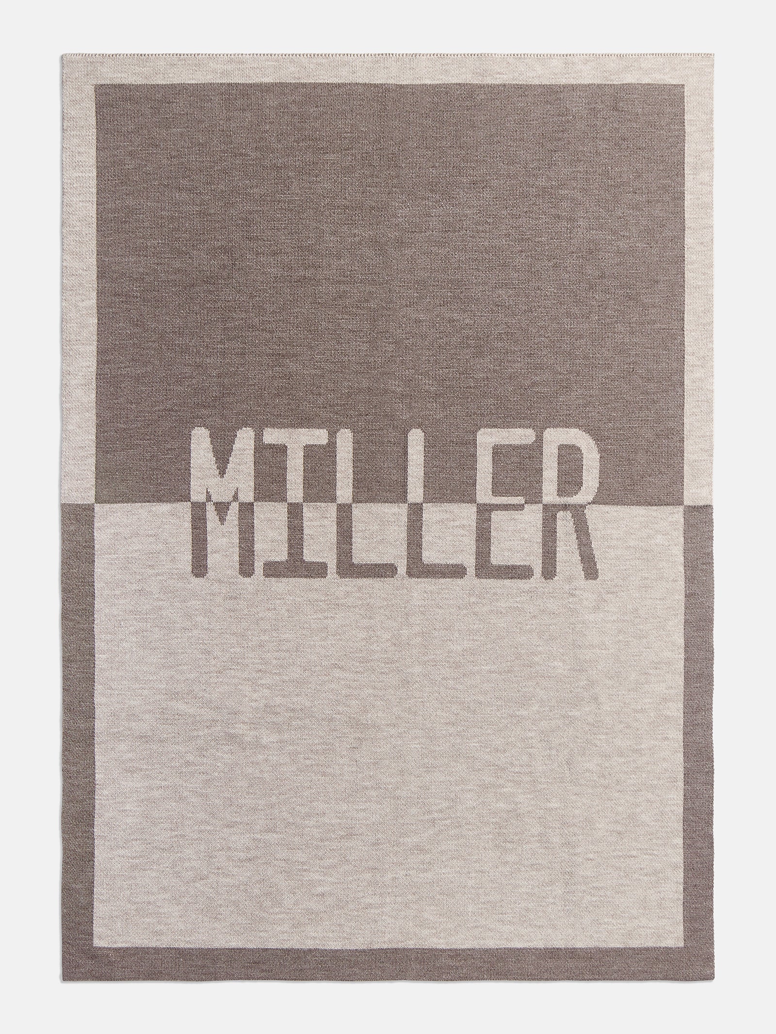 Spell It Out Custom Blanket - Light Brown/Dark Brown