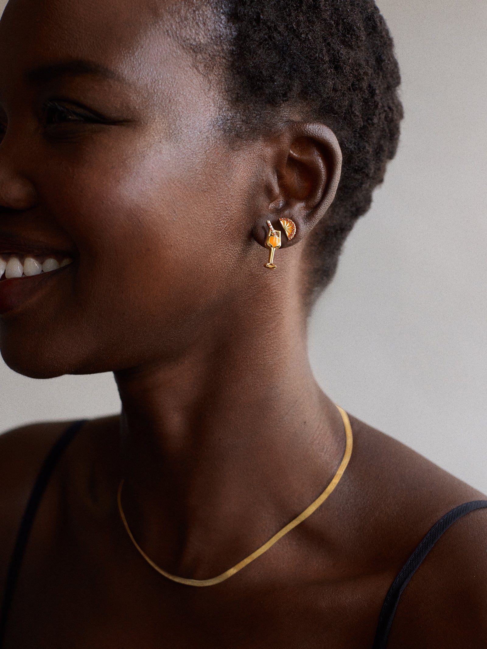 Spritz In My Step Earring Set - Aperol Spritz - Image 2