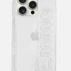 Fine Line Custom iPhone Case - Clear