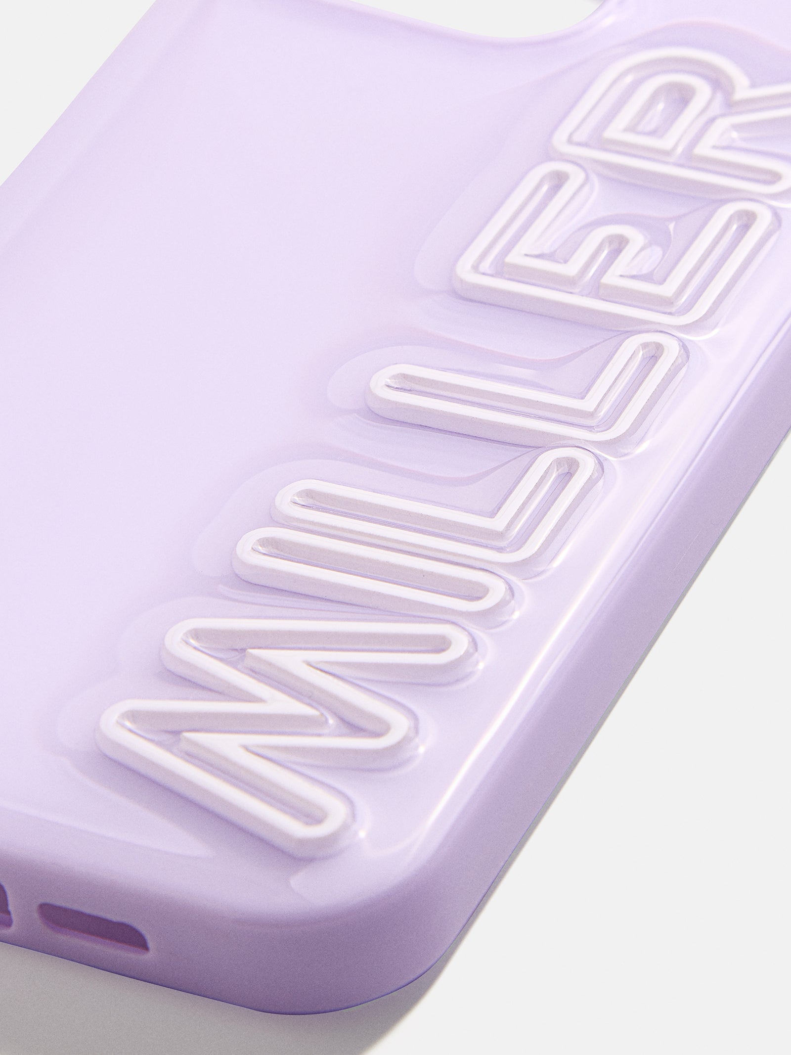 Fine Line Custom iPhone Case - Lavender/White - Image 2