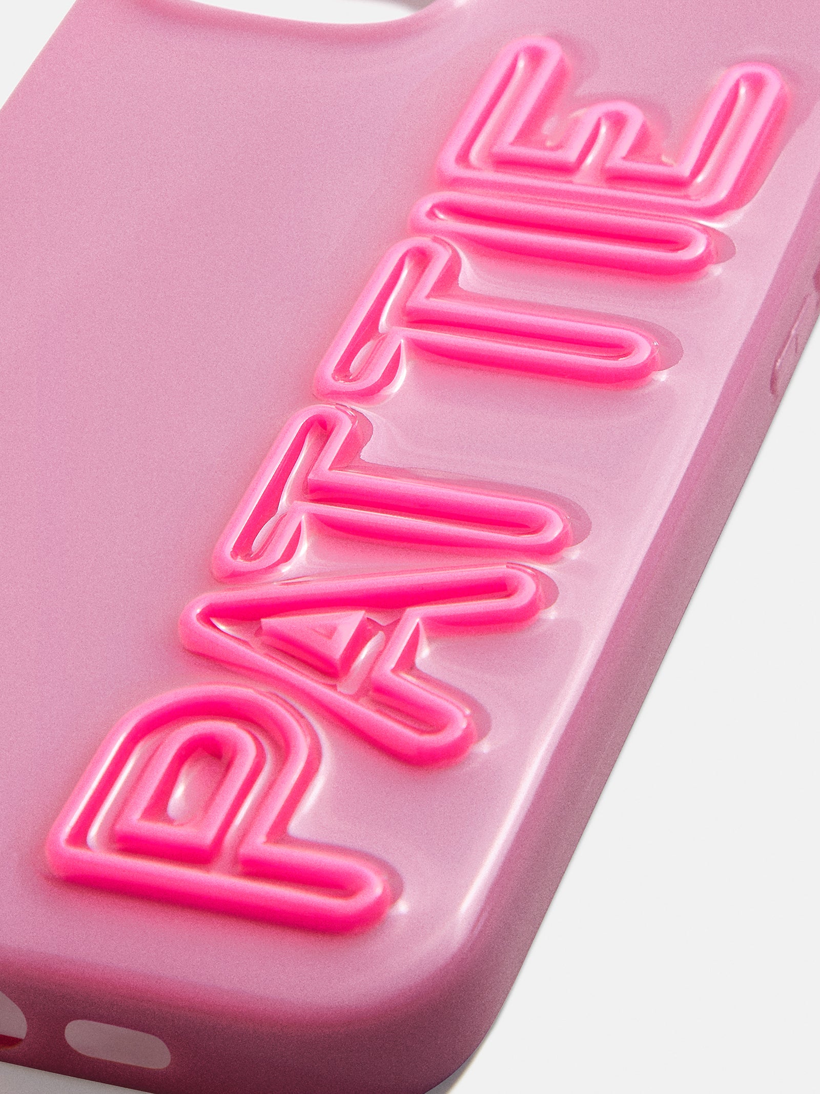 Fine Line Custom iPhone Case - Dark Purple/Hot Pink - Image 2