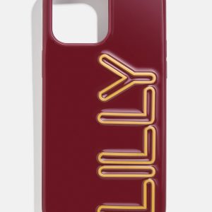 Fine Line Custom iPhone Case - Dark Red/Rose