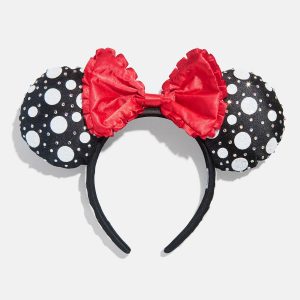 Disney Minnie Mouse Polka Dot Ears Headband - Minnie Mouse Black Polka Dot Ears
