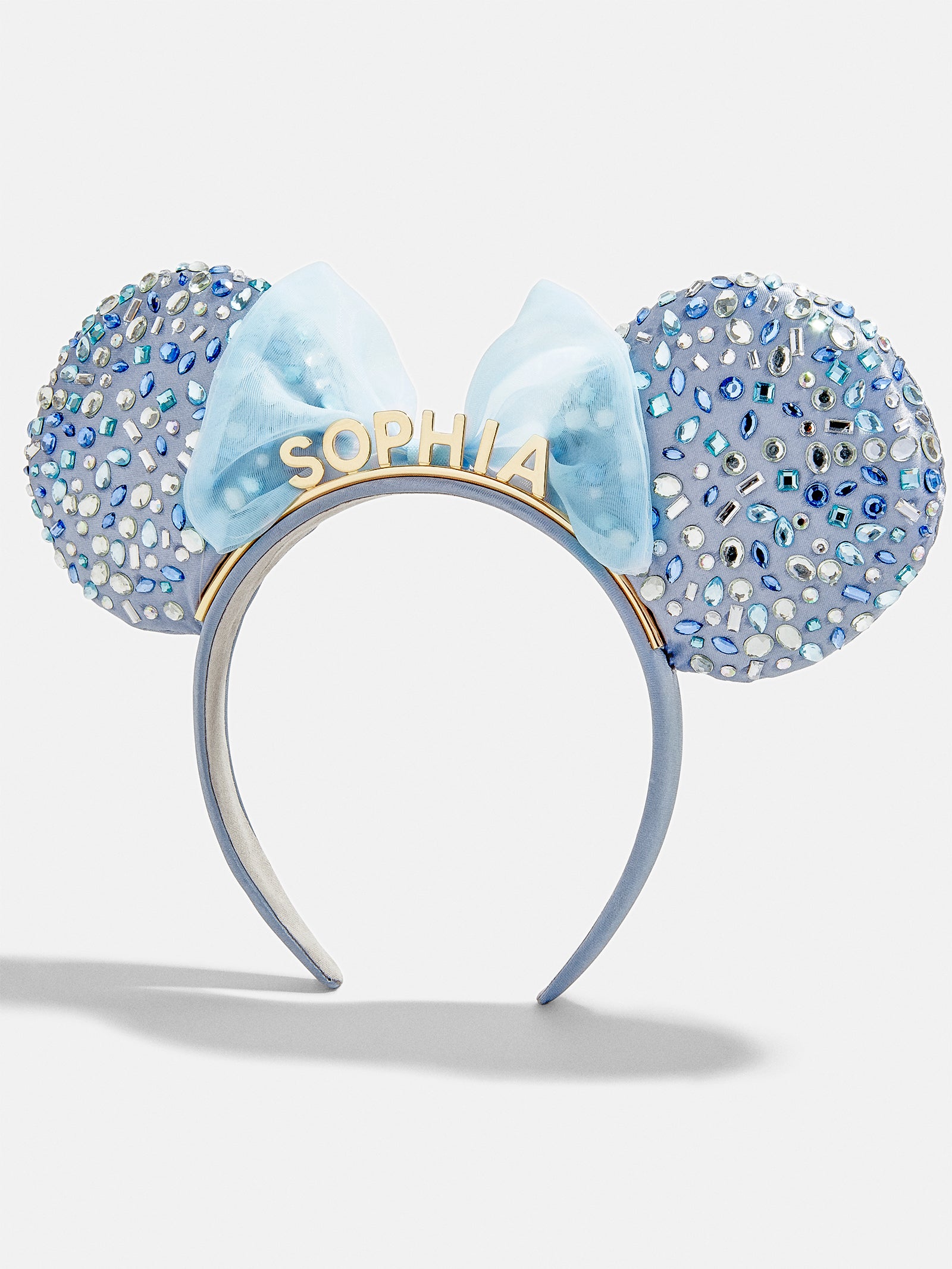 Disney Minnie Mouse Crystal Blue Custom Ears Headband - Minnie Mouse Crystal Blue Custom Ears - Image 4