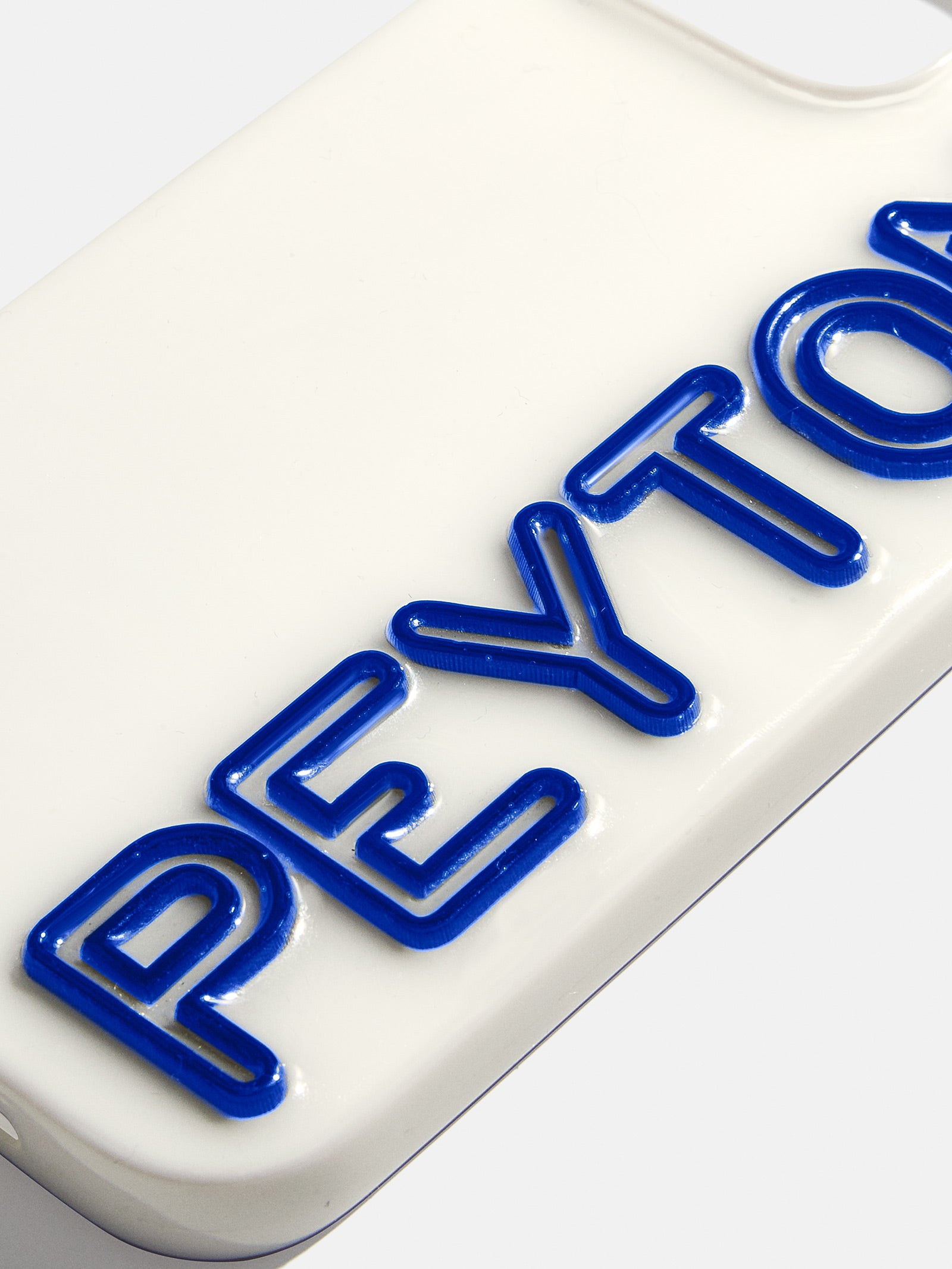 Fine Line Custom Phone Case - White/Blue - Image 2