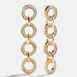 Dominique Statement Earrings - Gold/Pav??