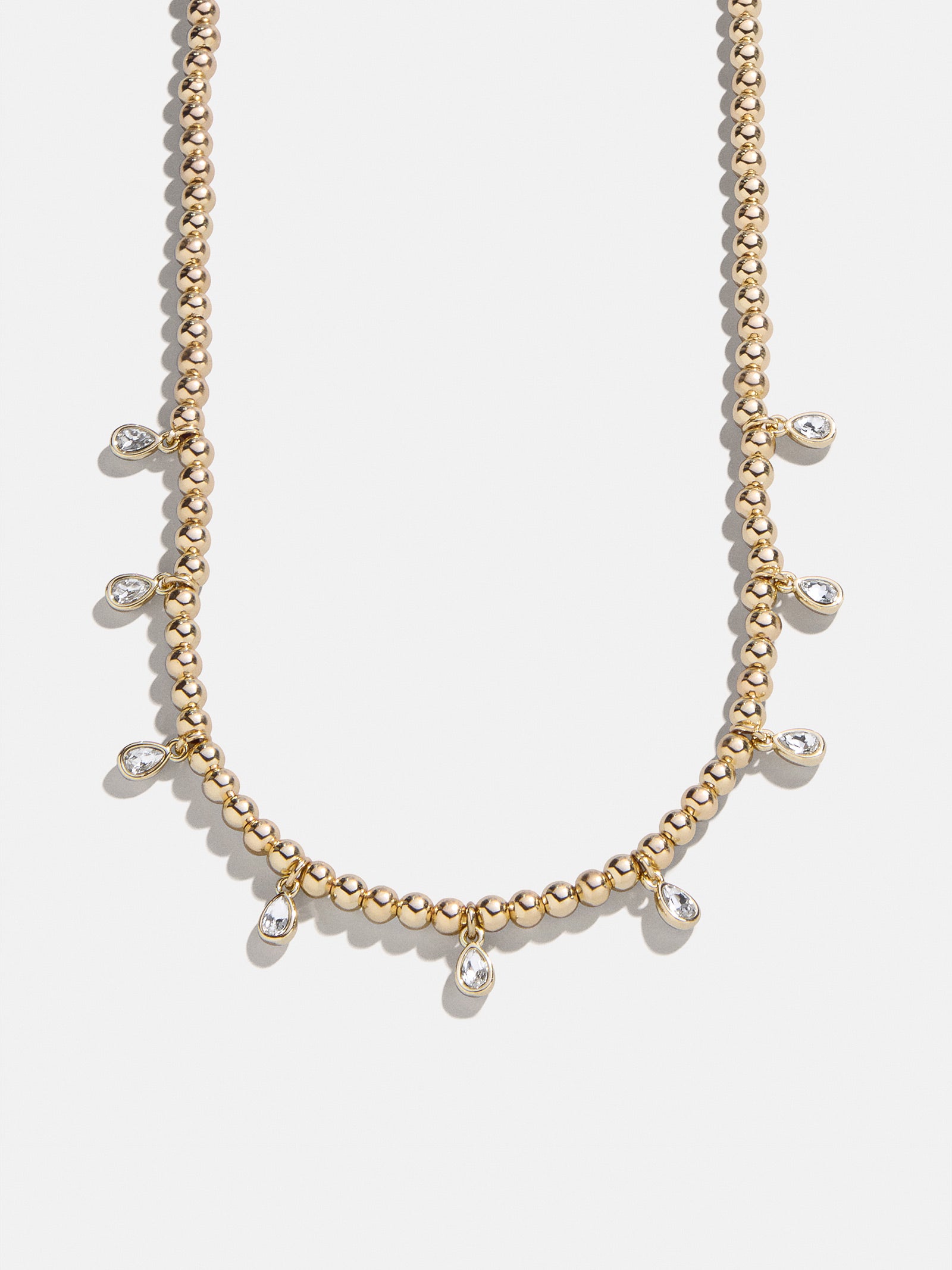 Joelle Pisa Beaded Necklace - Teardrop Bezel
