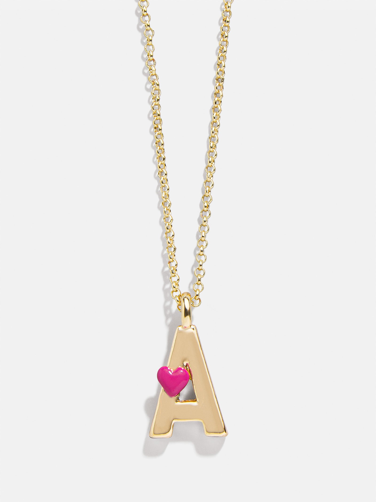 Kids' Heart Initial Necklace - Gold - Image 3