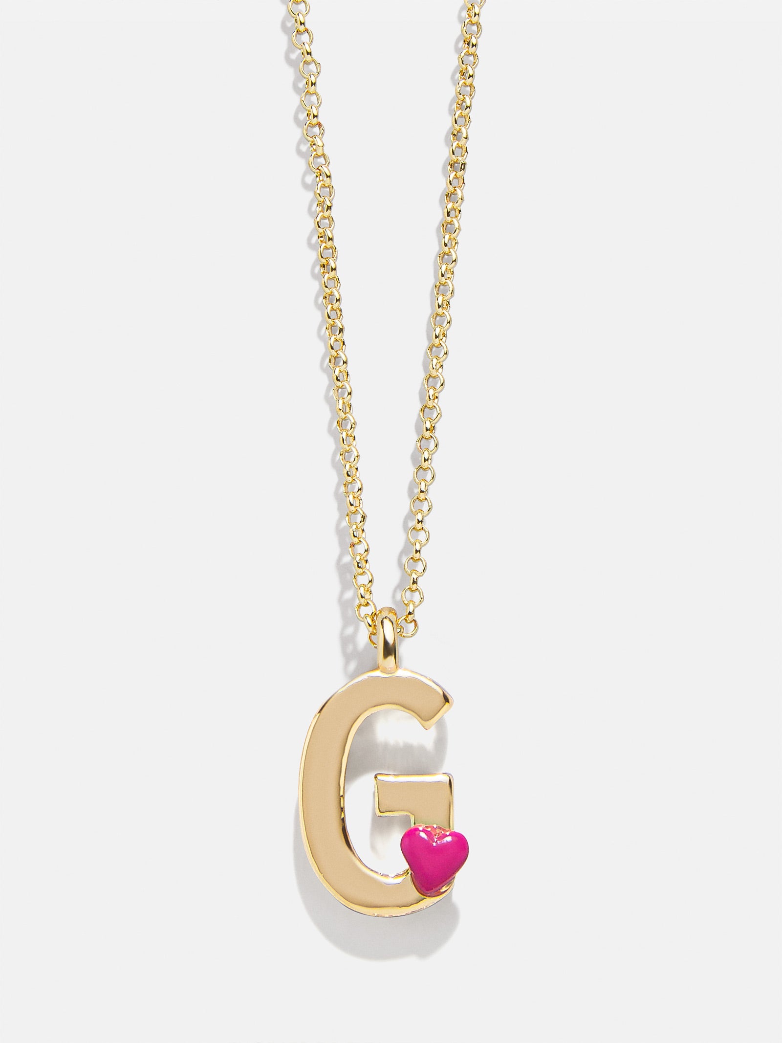 Kids' Heart Initial Necklace - Gold - Image 9