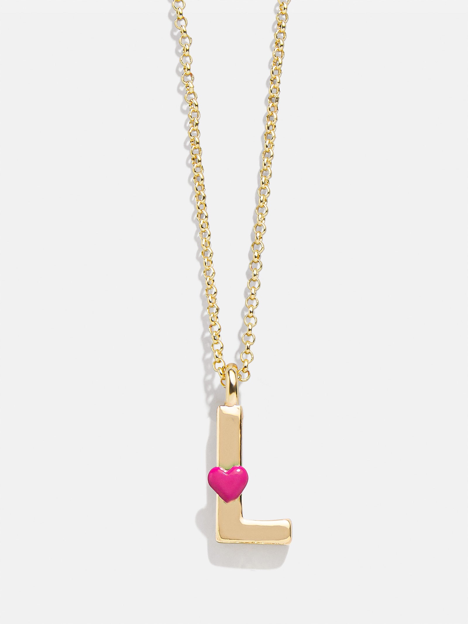 Kids' Heart Initial Necklace - Gold - Image 14