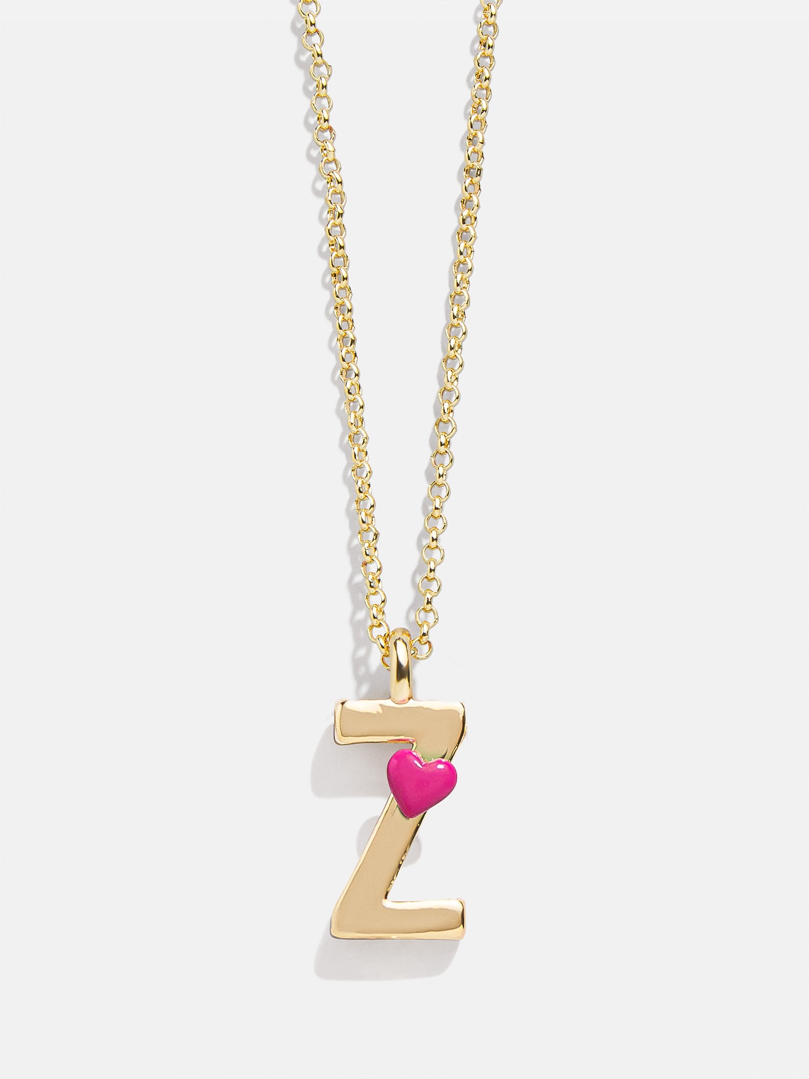 Kids' Heart Initial Necklace - Gold - Image 24