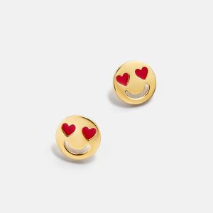 Kids' Heart Eye Emoji Earrings - Heart Eye Emoji