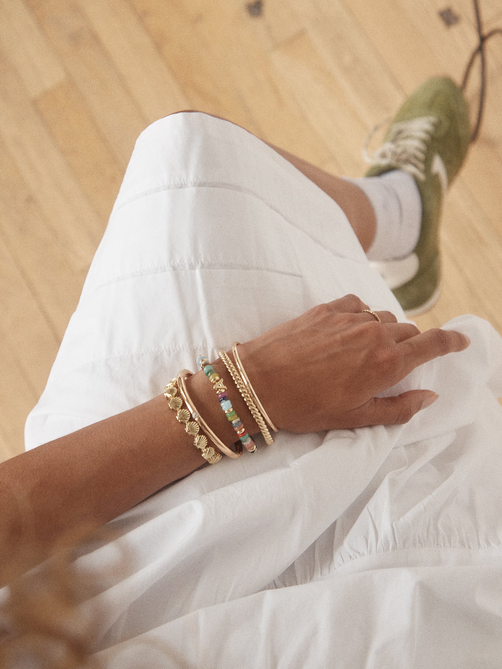 Amaris Semi-Precious Initial Bracelet - Letter - Image 26