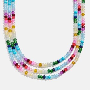 Lena Semi-Precious Layered Necklace - Multi