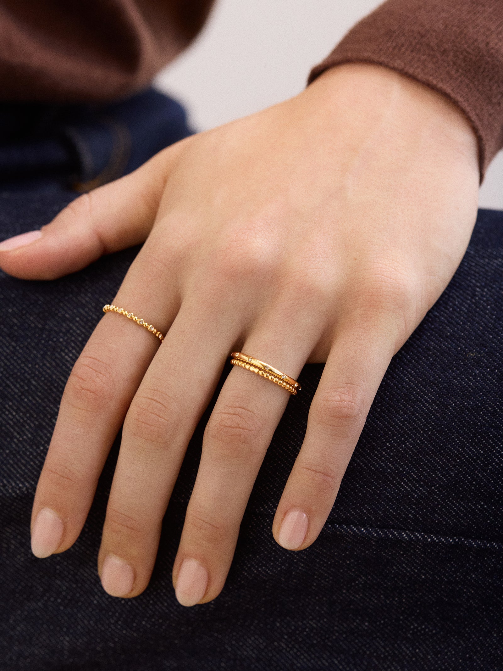 Gabriela Ring Set - Gold/Pav?? - Image 2