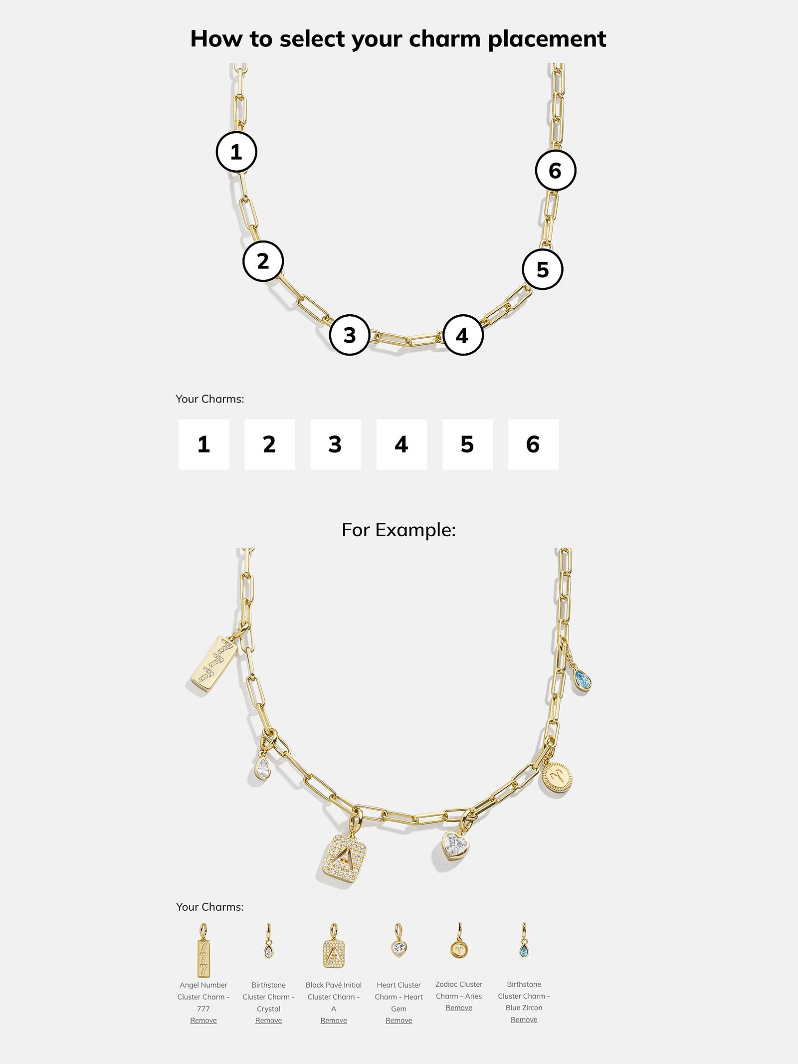 Spaced Custom Charm Necklace - Spaced Charm Necklace - Image 23