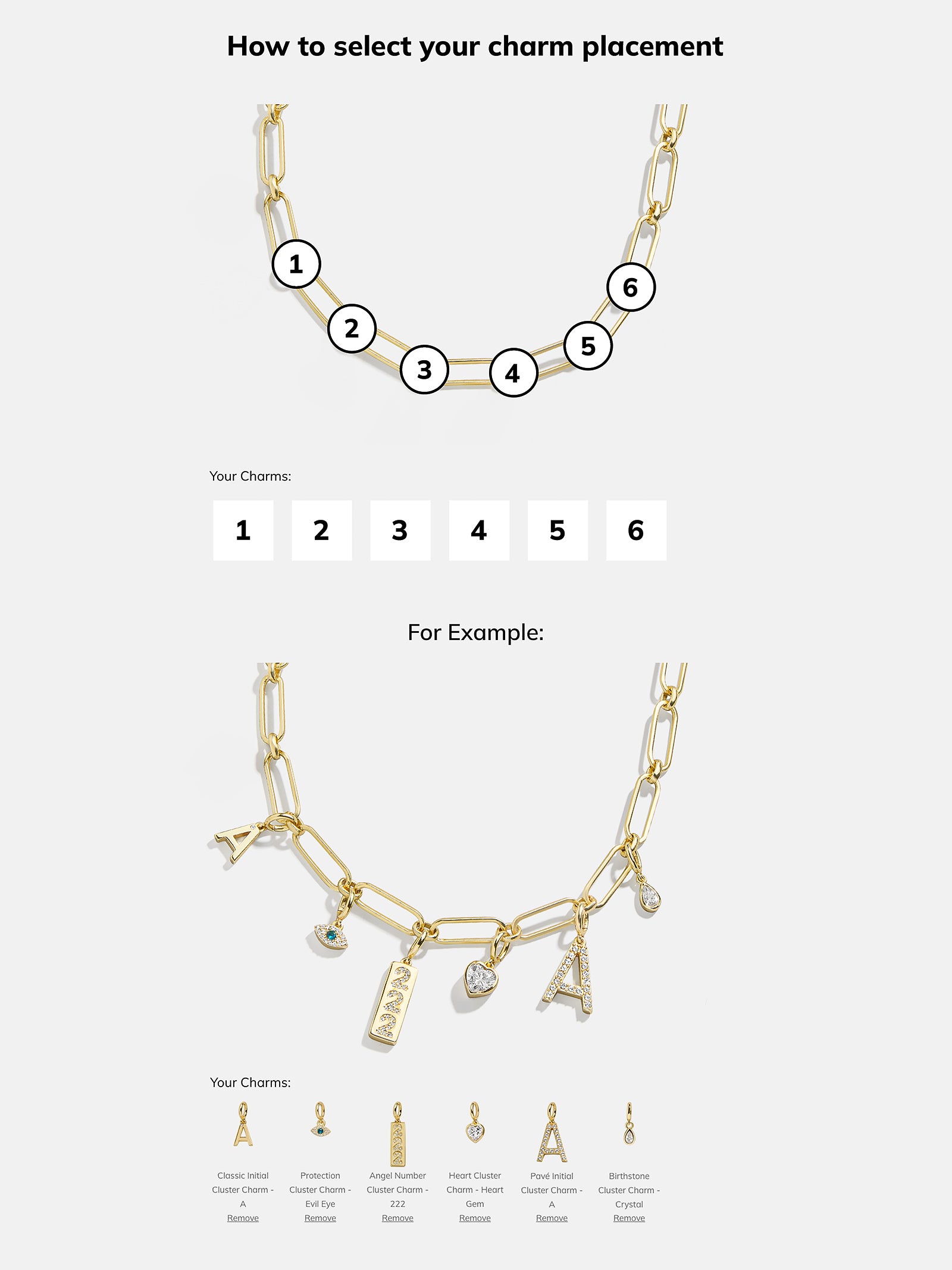 Spaced Custom Charm Necklace - Spaced Charm Necklace - Image 18