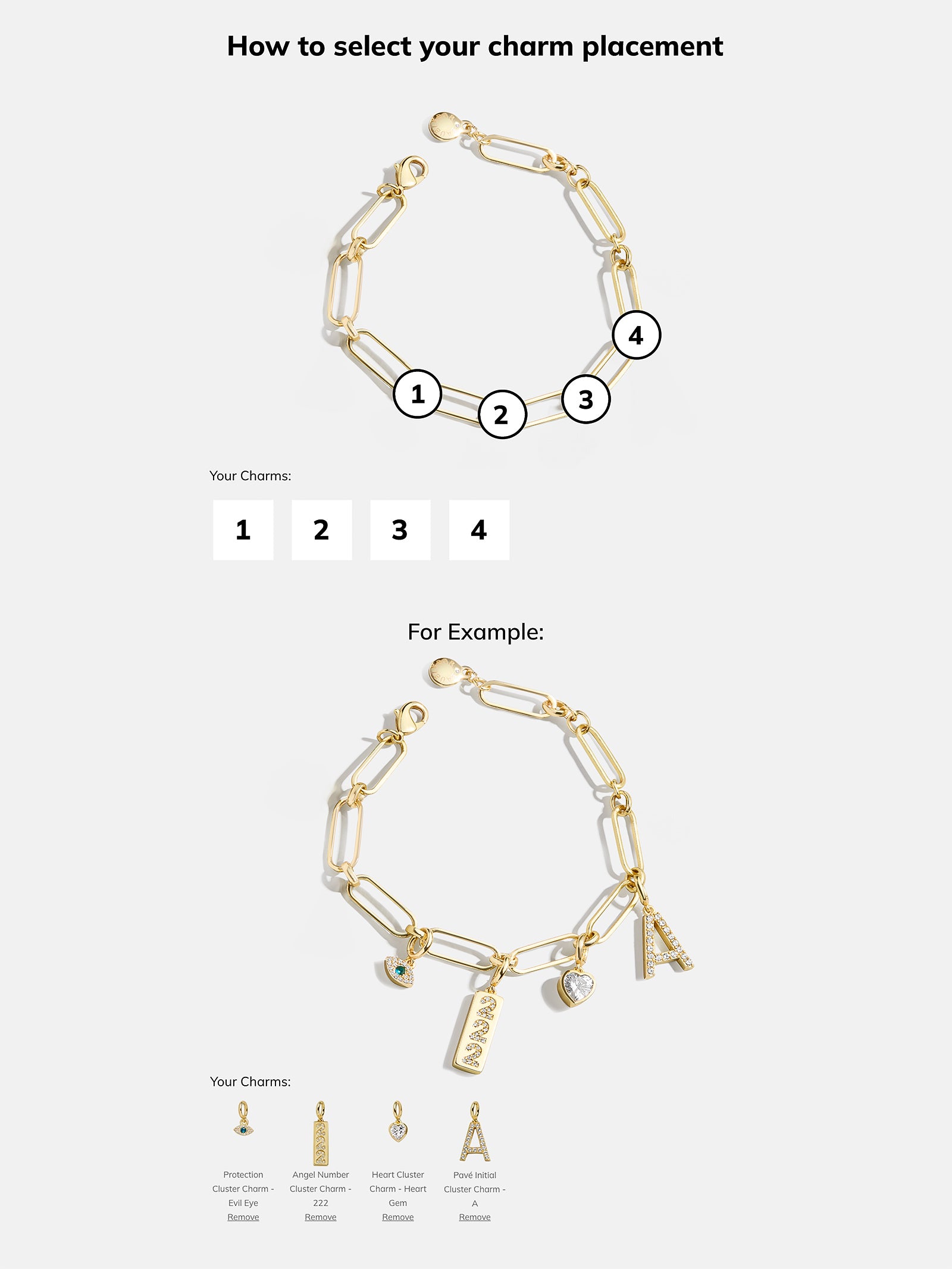 Spaced Custom Charm Bracelet - Spaced Charm Bracelet - Image 10