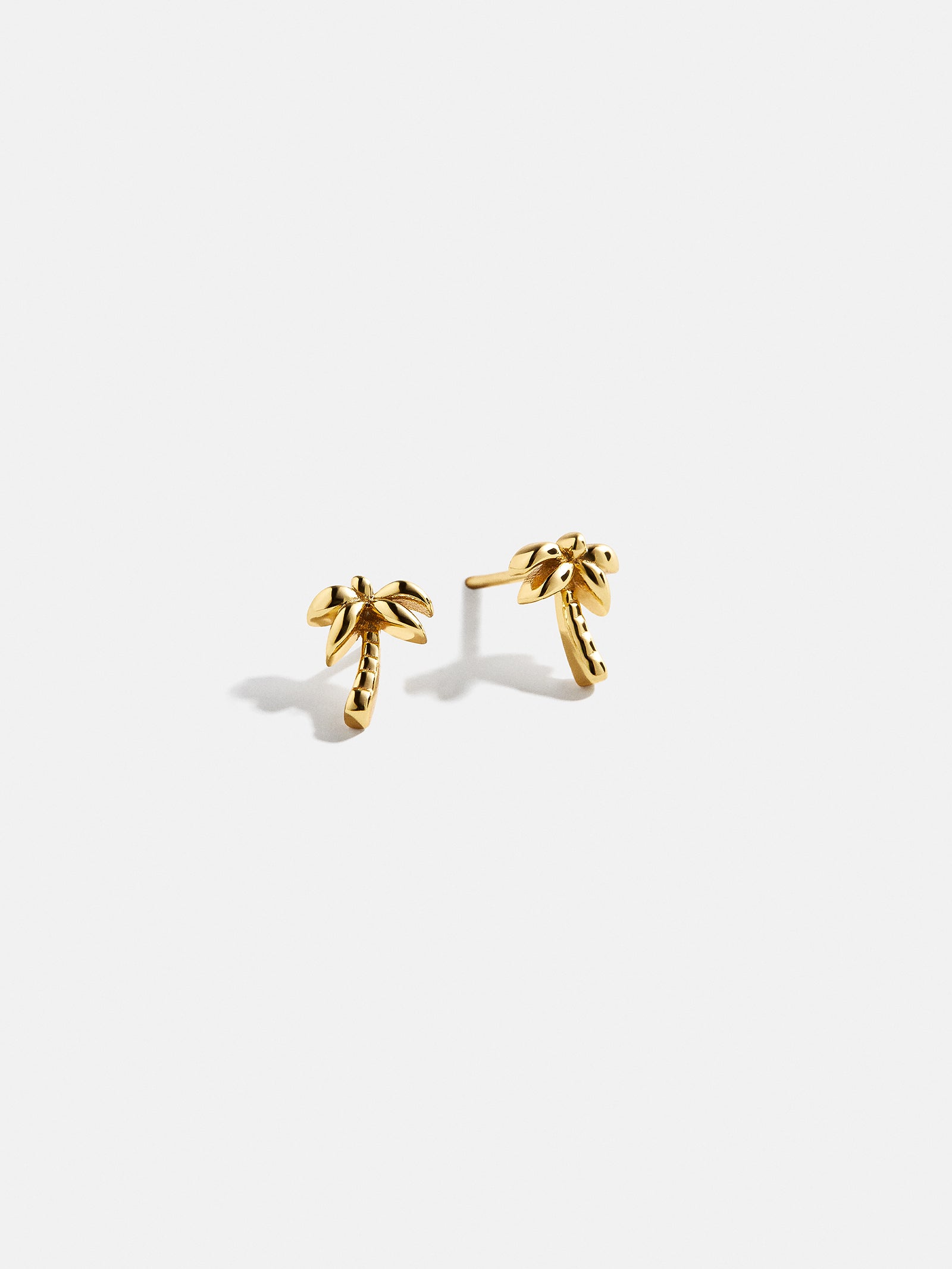 18K Gold Just For Fun Earrings - Palm Tree