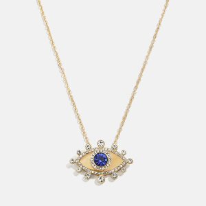 Elena Evil Eye Necklace - Gold/Blue