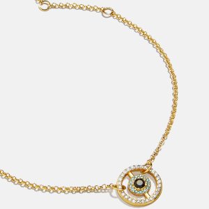 Sabrina 18K Gold Motif Bracelet - Evil Eye