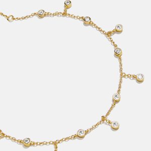Leslie 18K Gold Anklet - Gold/Pav??