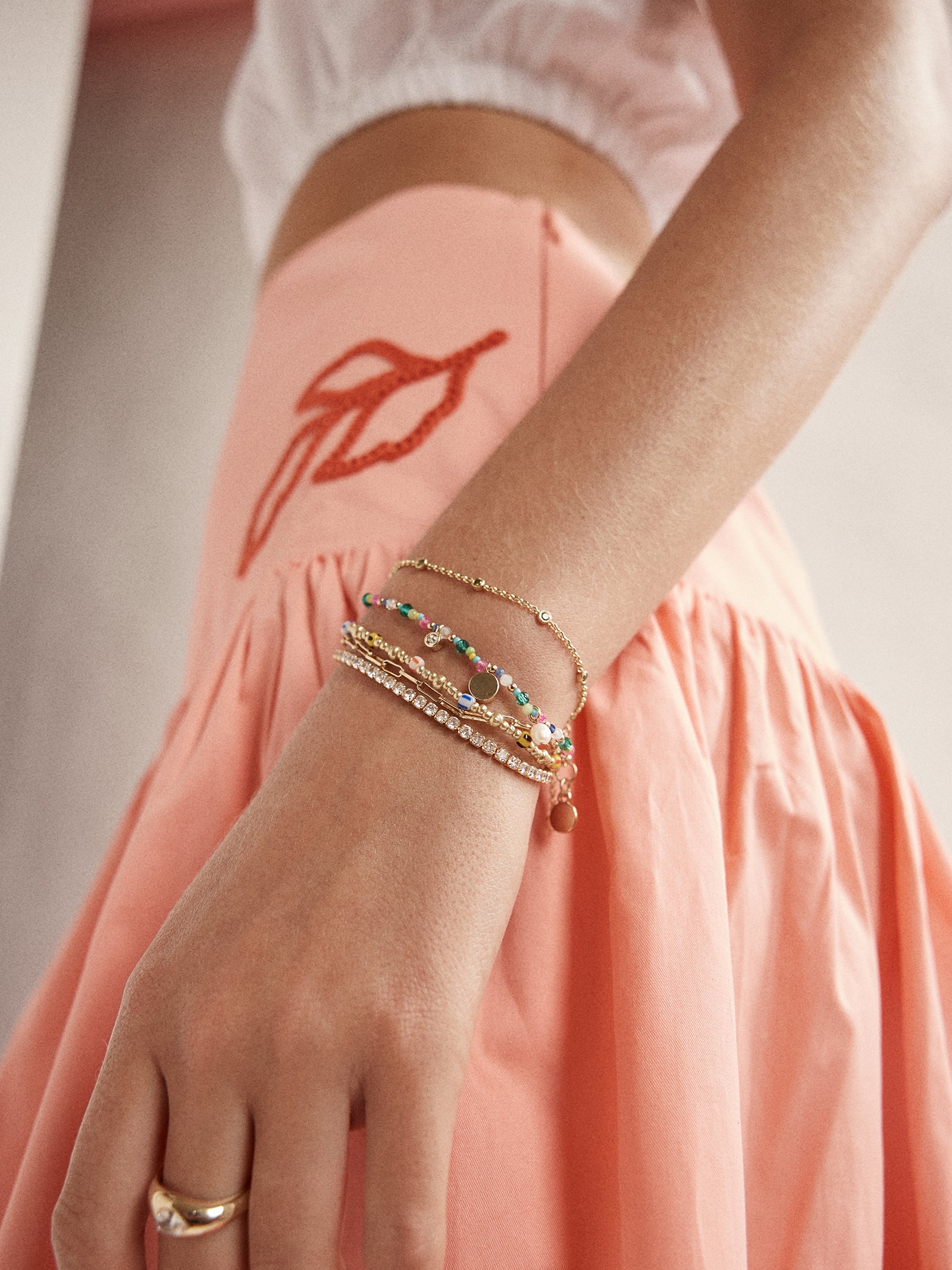 Rowan Semi-Precious Layered Bracelet - St. Tropez - Image 2