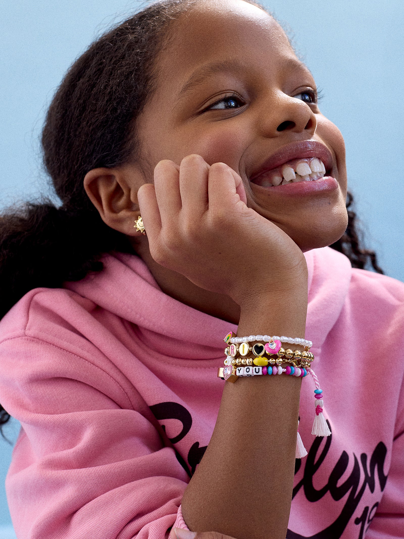 Sunshine & Rainbows Kids' Charm Bracelet - Heart - Image 2