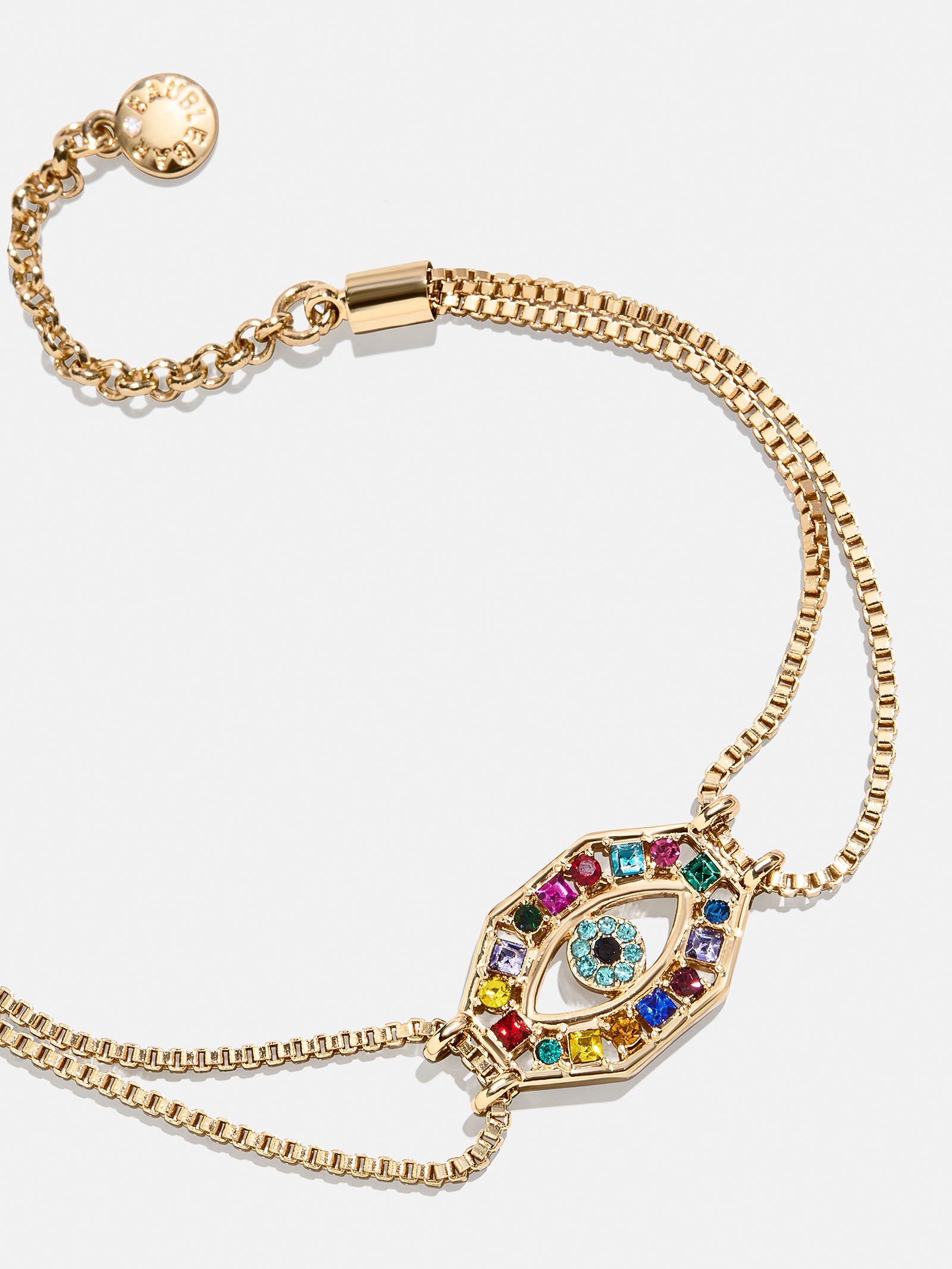 Evil Eye Reversible Bracelet - Gold/Multi - Image 3