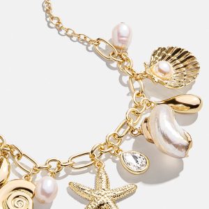 Isla Charm Bracelet - Gold/Pearl