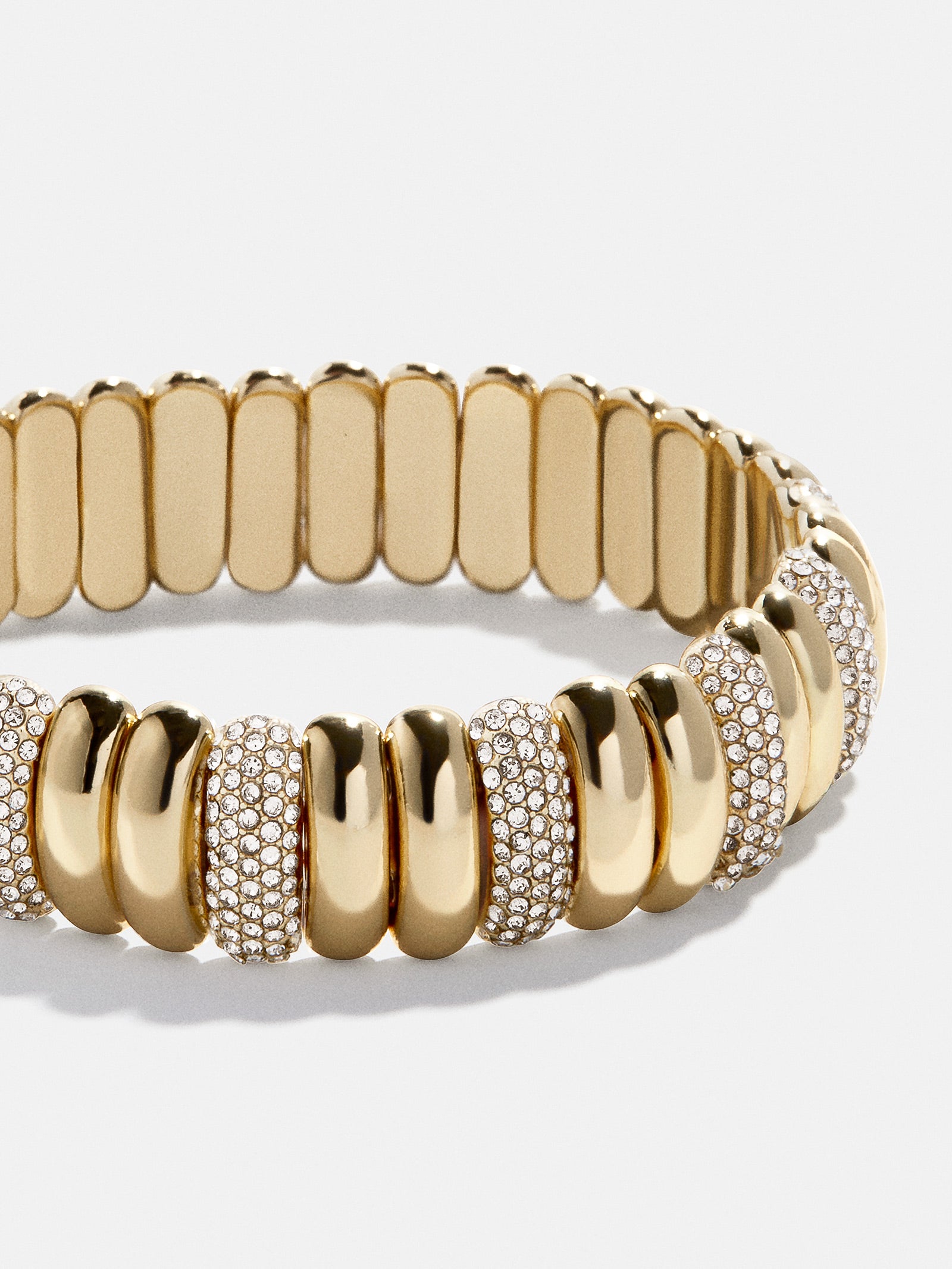 Keira Ribbed Bracelet - Gold/Pav??
