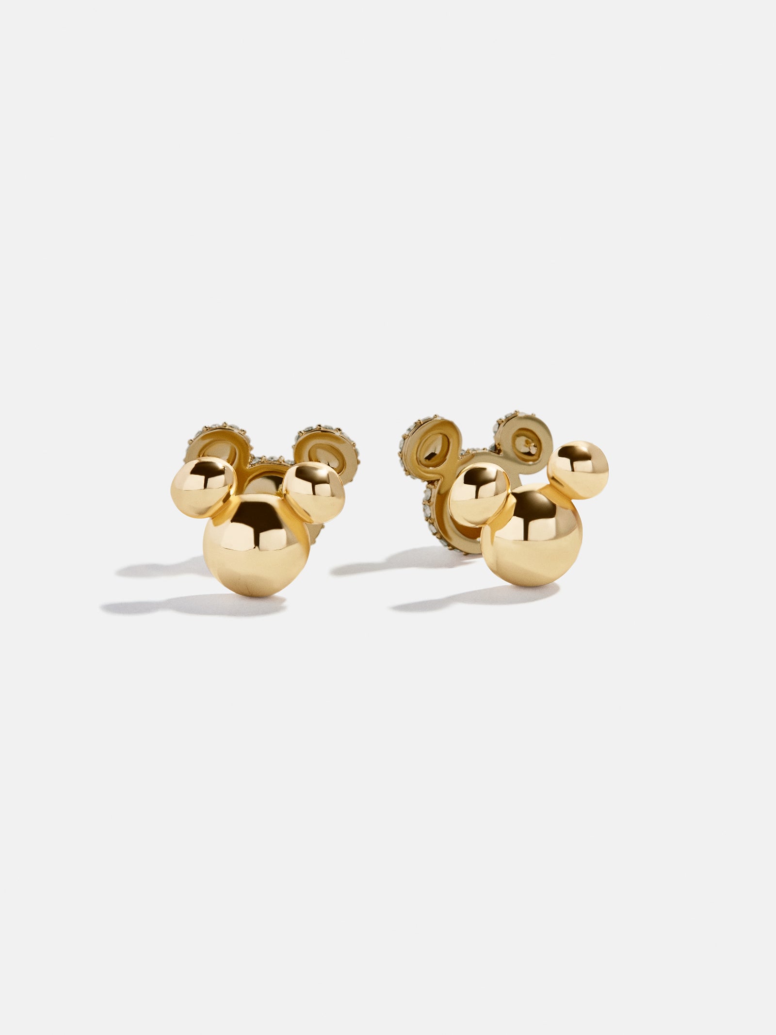 Disney Mickey Mouse Reversible Stud Earrings - Gold/Pav?? - Image 3