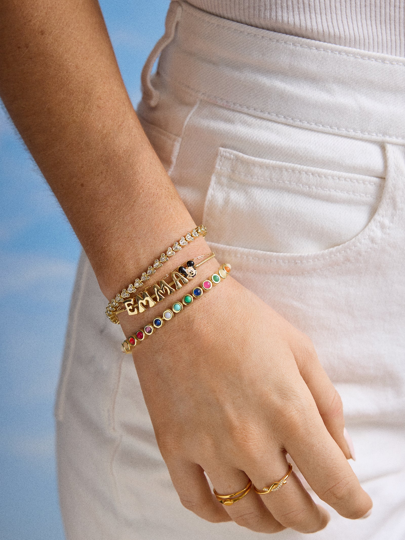 Disney Mickey Mouse Bubble Slider Custom Bracelet - Mickey Mouse - Image 4