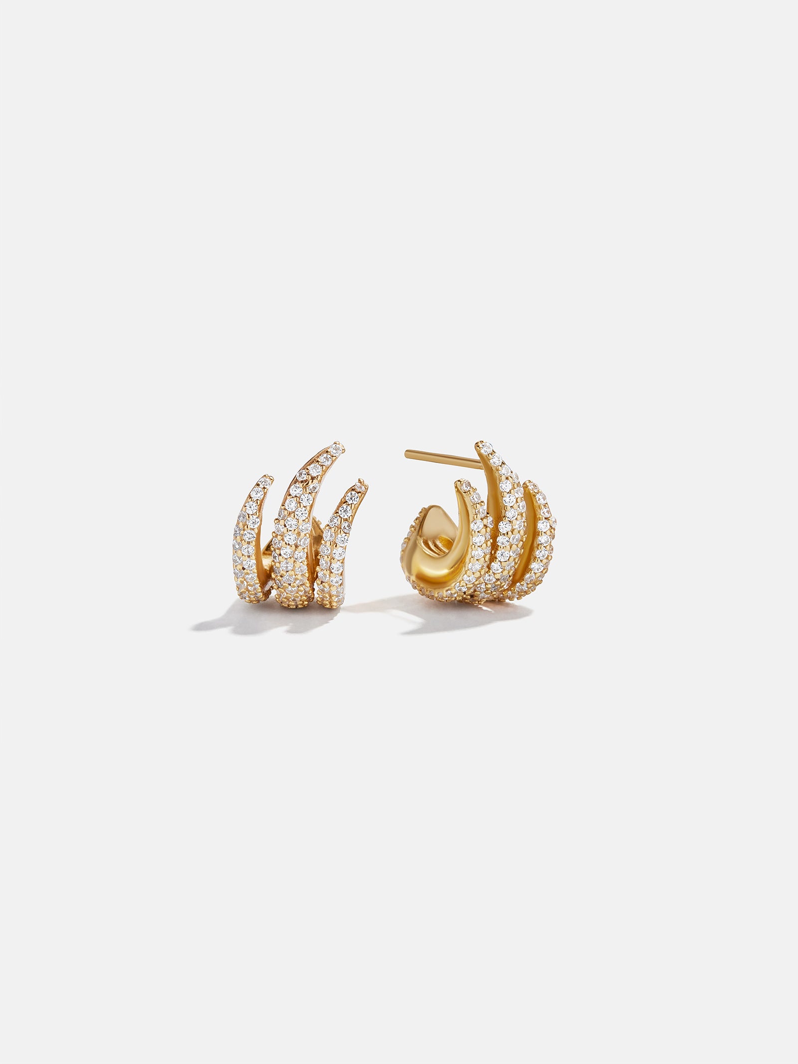 Giselle 18K Gold Earrings - Gold/Pav??