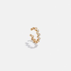 Wren 18K Gold Ear Cuff - Gold/Pav??