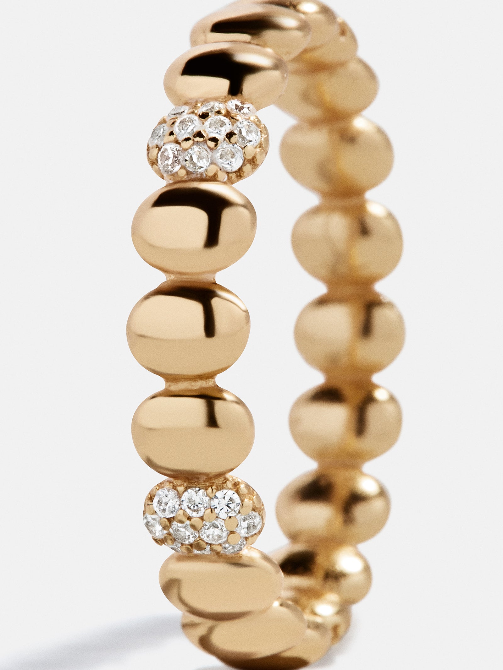 Alyssa 18K Gold Ring - Gold/Pav?? - Image 3