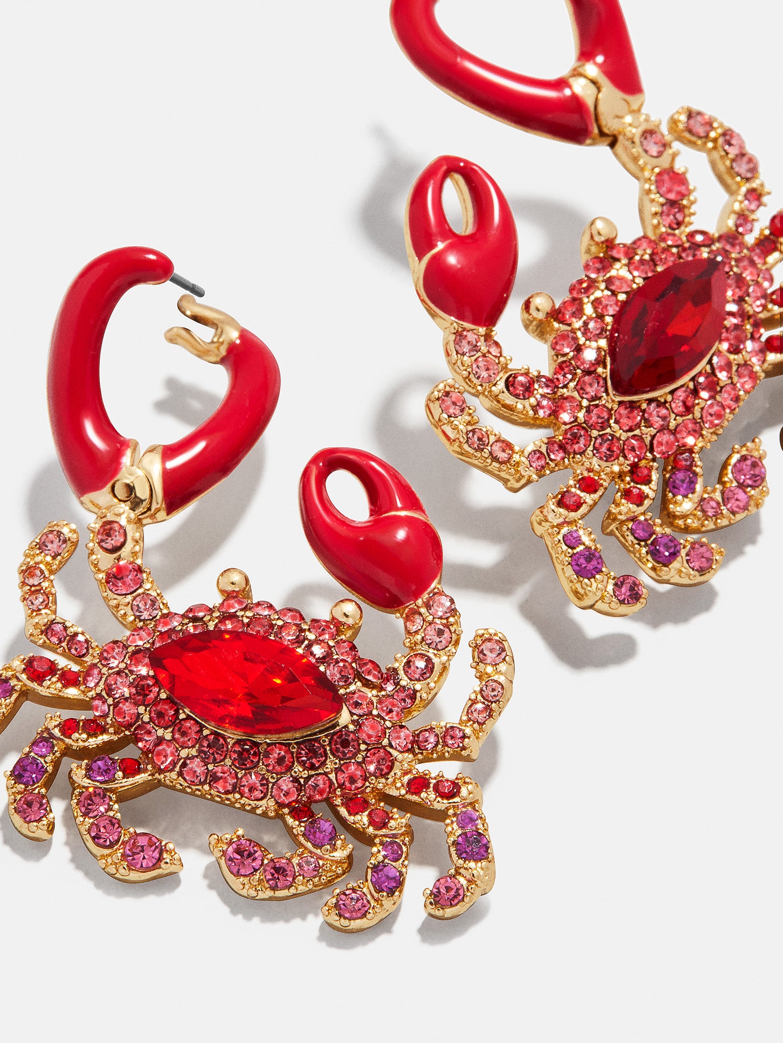 In A Pinch Crab Earrings - Red - Image 3