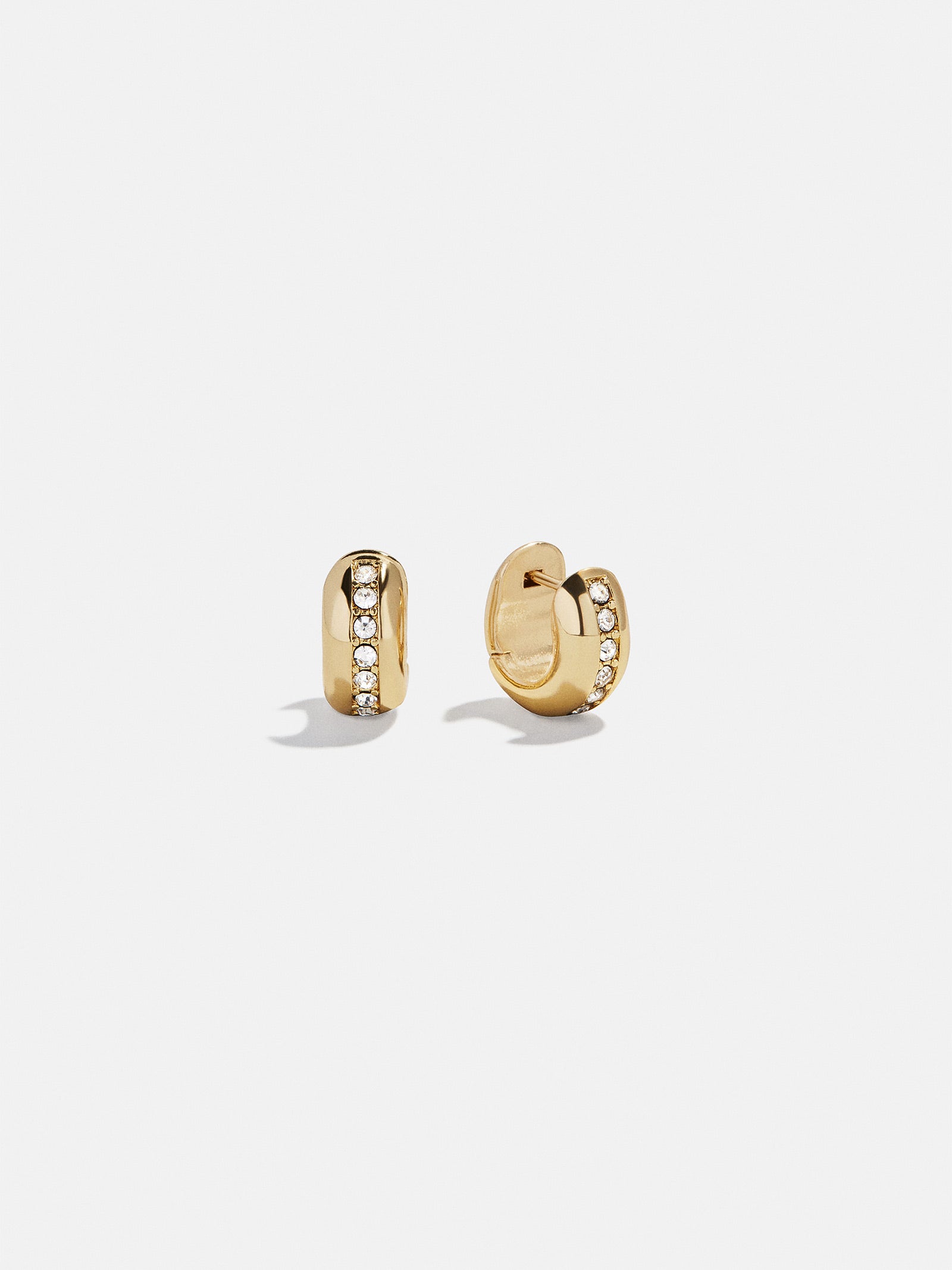 Alora Huggie Earrings - Gold/Pav??