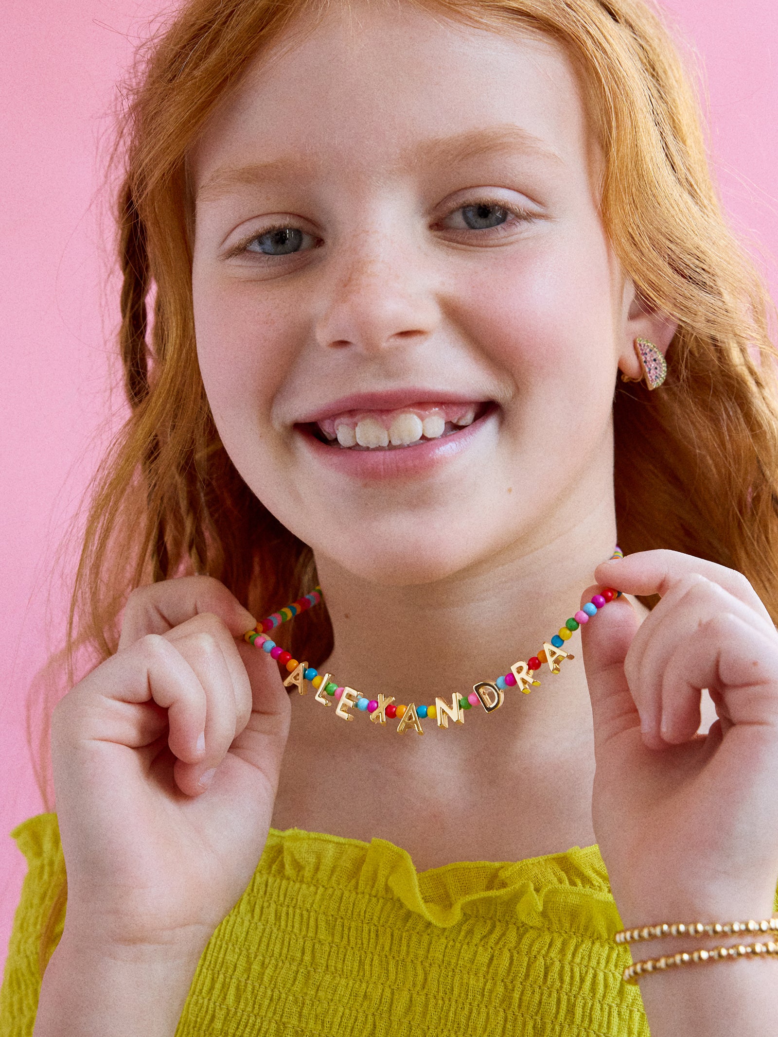 Bead Mine Kids' Custom Name Necklace - Multi - Image 2