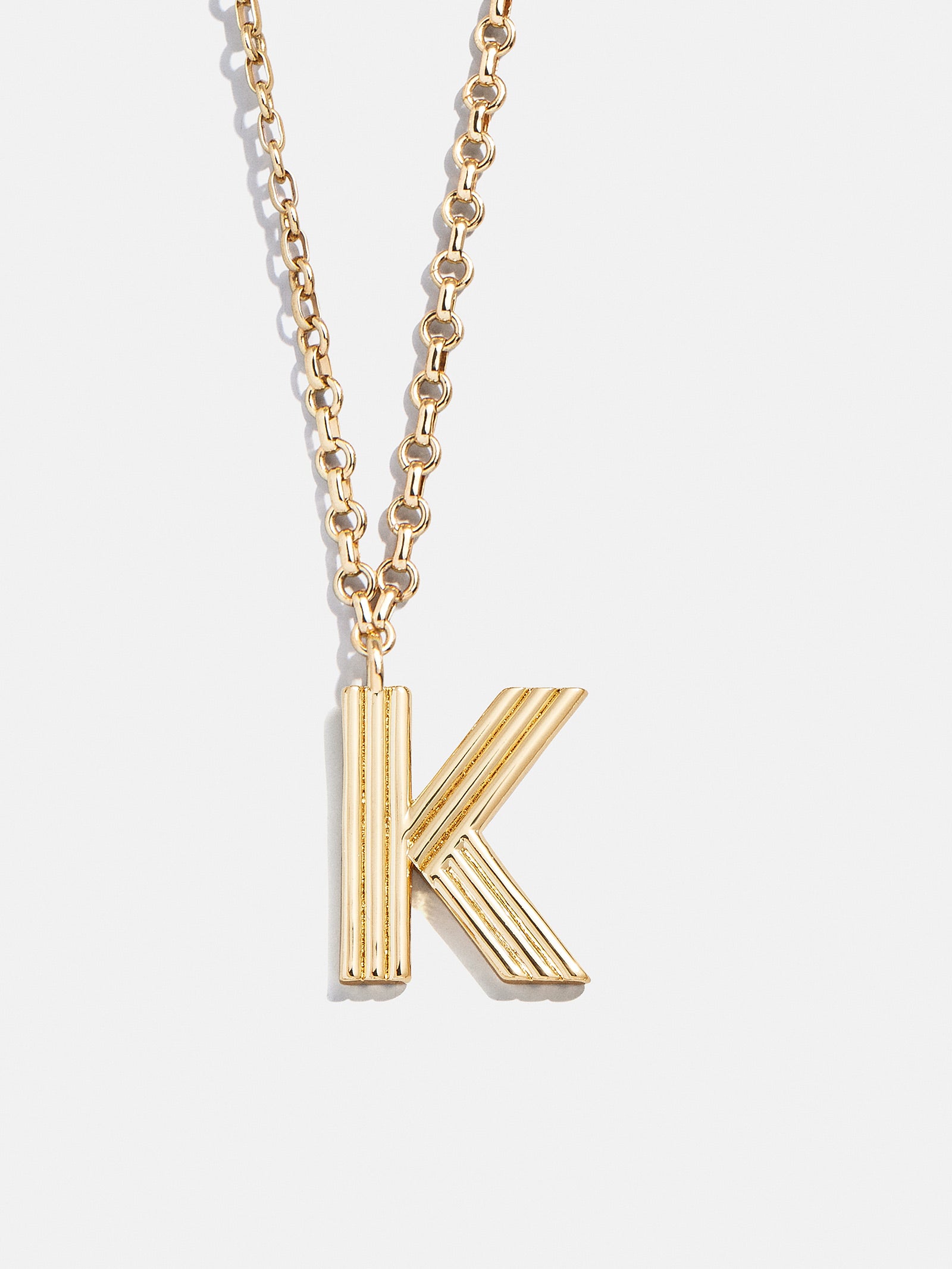Retro Letter Initial Necklace - Gold - Image 13