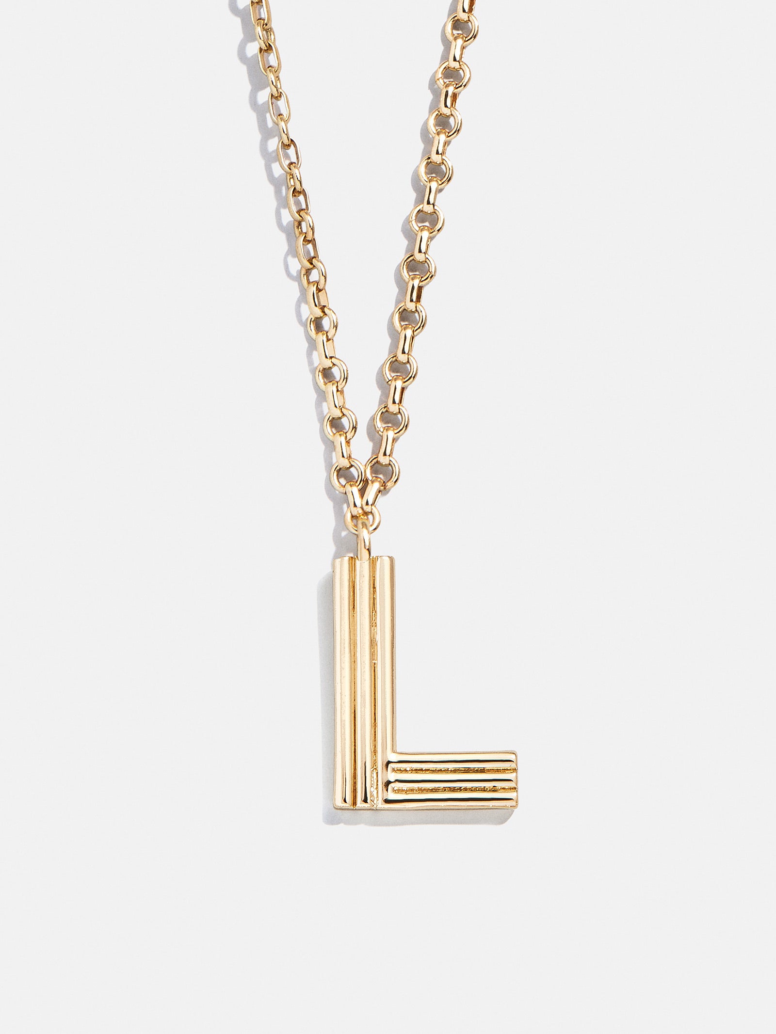 Retro Letter Initial Necklace - Gold - Image 14