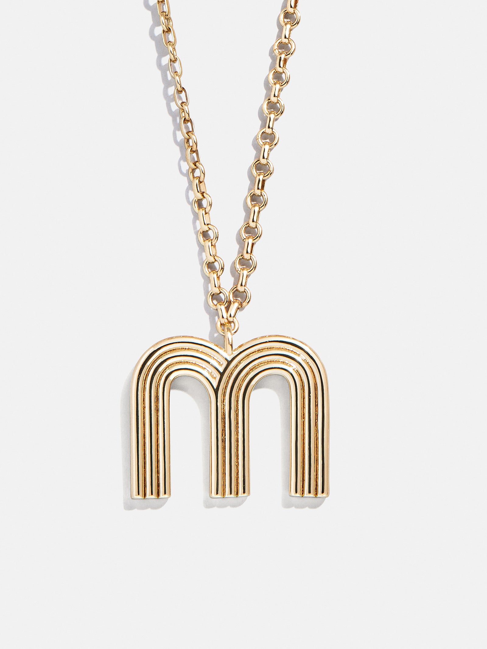 Retro Letter Initial Necklace - Gold - Image 15