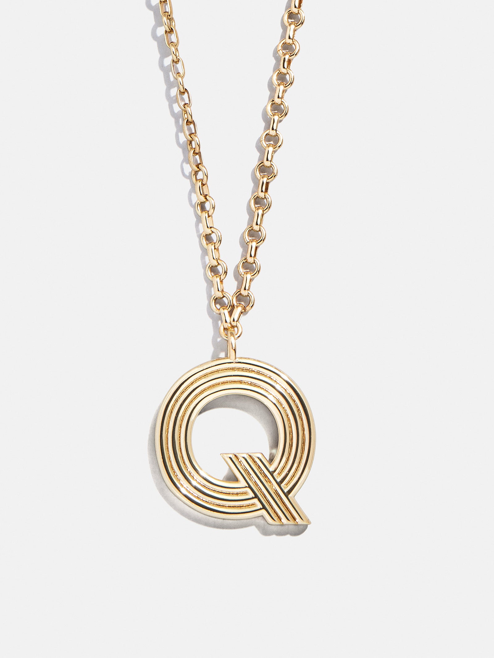 Retro Letter Initial Necklace - Gold - Image 19