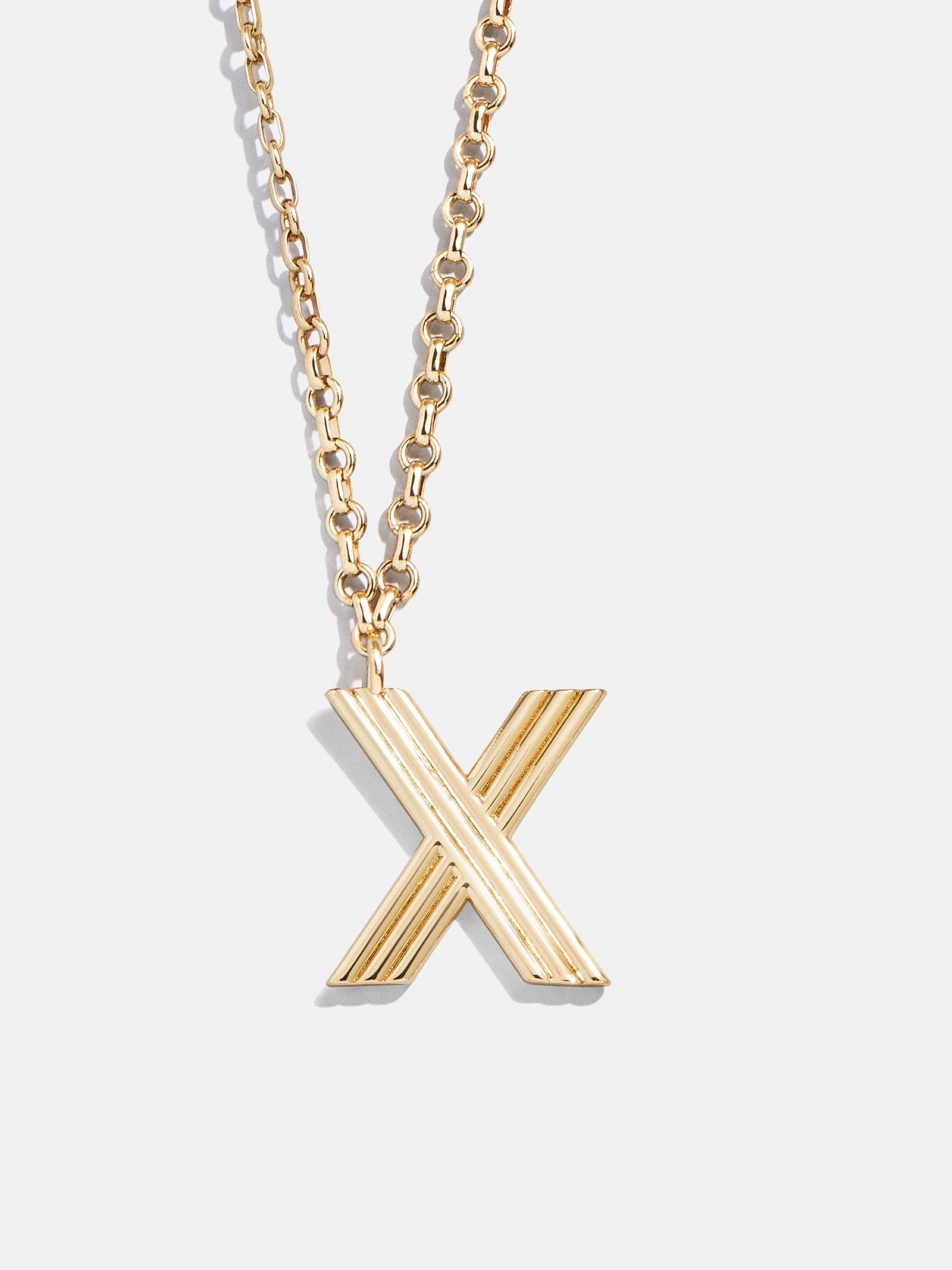 Retro Letter Initial Necklace - Gold - Image 26