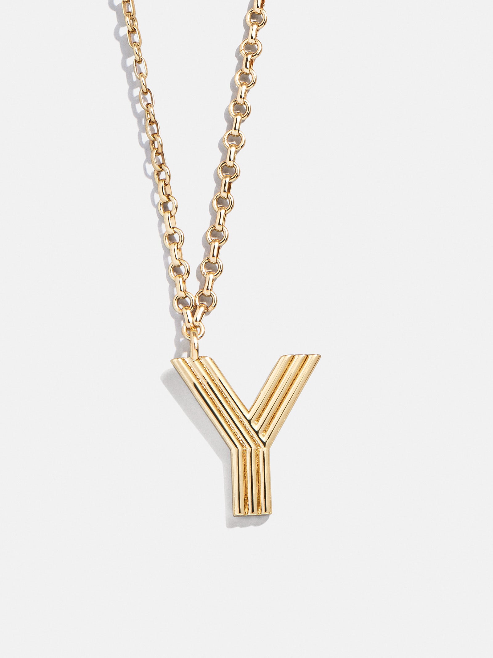 Retro Letter Initial Necklace - Gold - Image 27